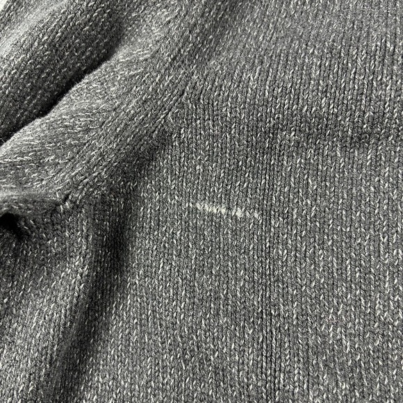 IZOD Sweater Mens Medium Black Mock Neck Button Pullover Long Sleeve Knit Casual - Picture 6 of 8